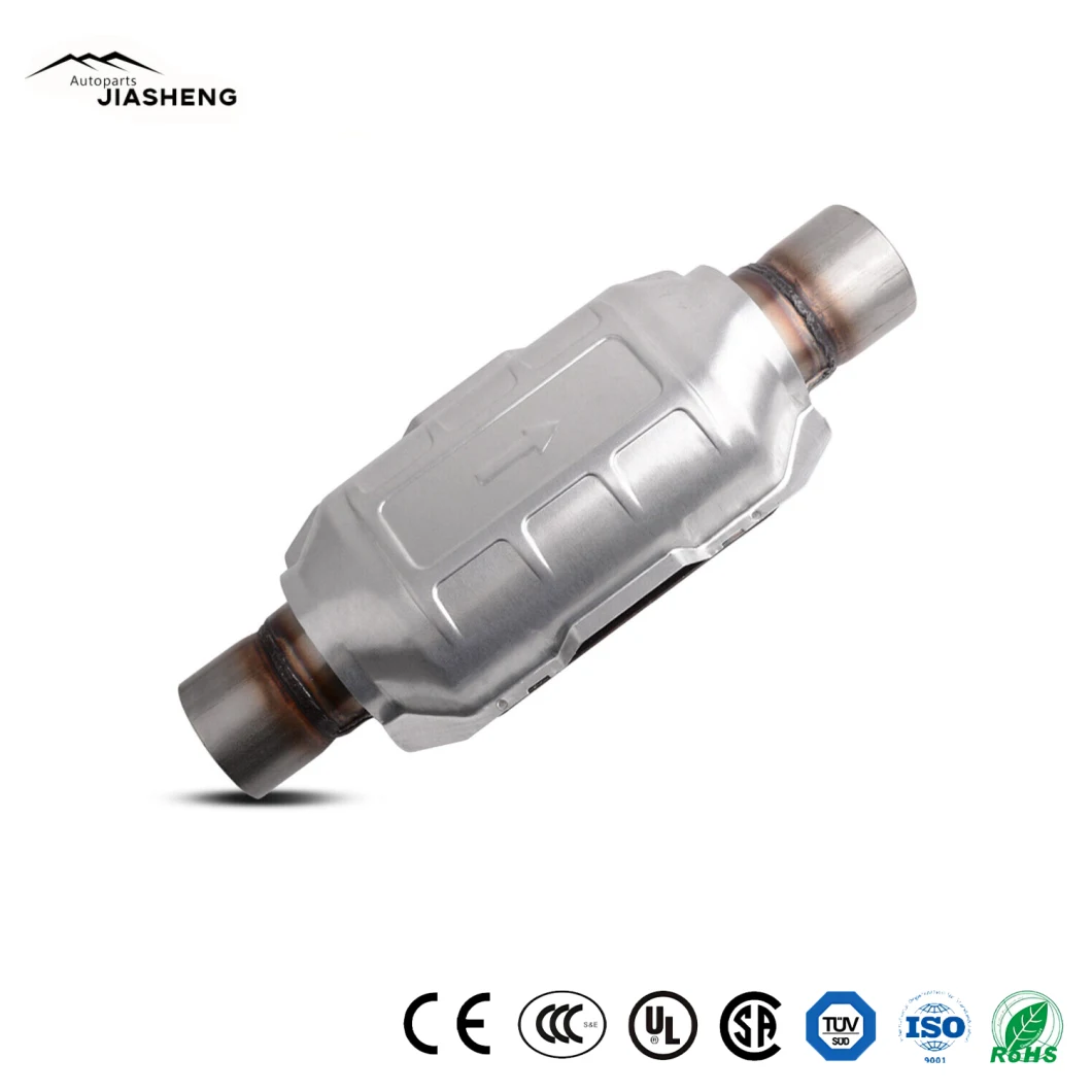 2.5" Inlet/Outlet Universal Catalytic Converter Euro V Catalytic Converter First-Class Grade Metallic Exhaust Catalyst Auto Catalytic Converter